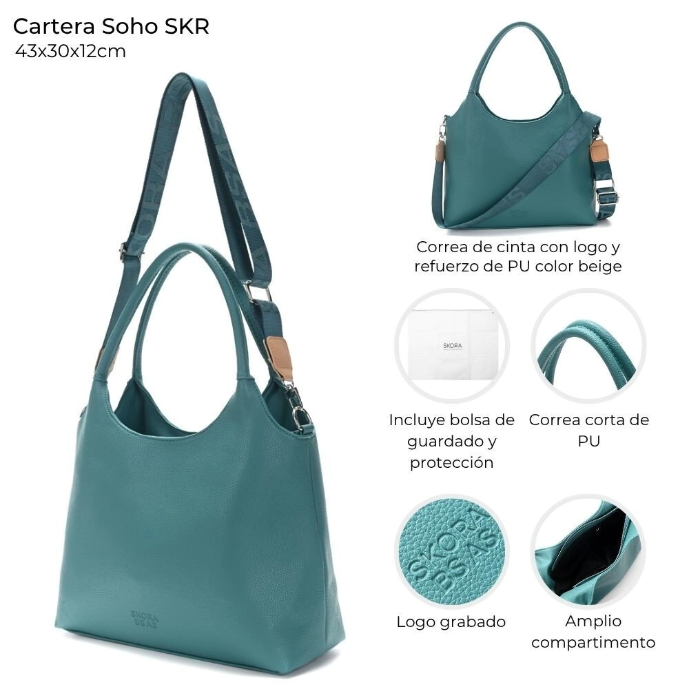 CARTERA SOHO SKORA 43x30x12 CM CAPRI