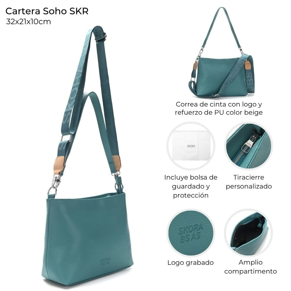 CARTERA SOHO SKORA 32x21x10 CM CAPRI