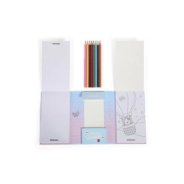 SET CUADERNO COLORIING BOOK TO GO BUNNY CHIMOLA