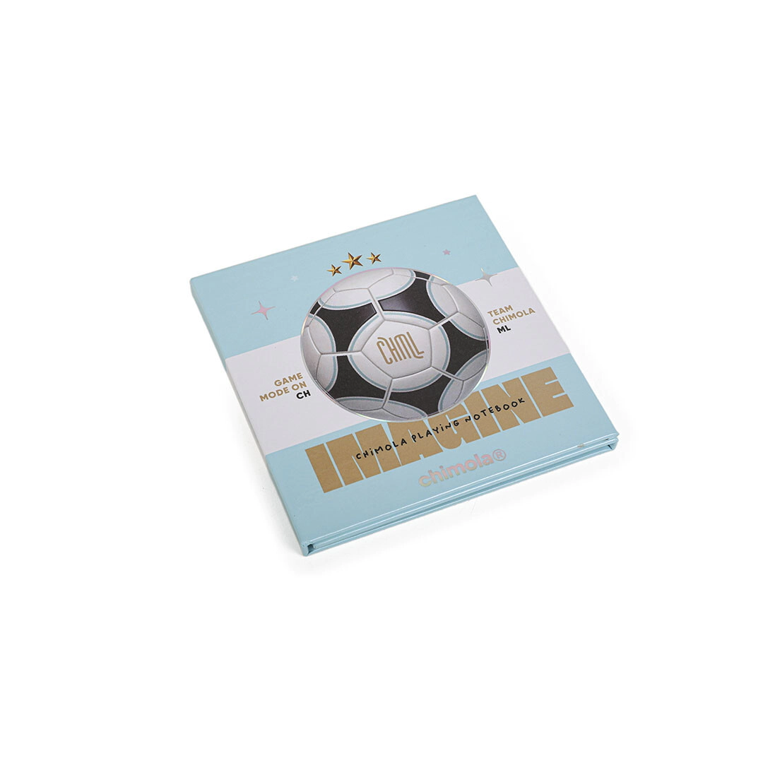 PLAYING NOTEBOOK CUADERNO CON STICKERS FUTBOL CHIMOLA