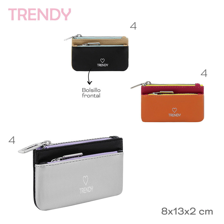MONEDERO TARJETERO TRENDY