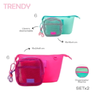 SET PORTACOSMETICOS TRENDY
