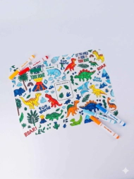 MAT DE SILICONA COLOREABLE FUN WORLD ROAR