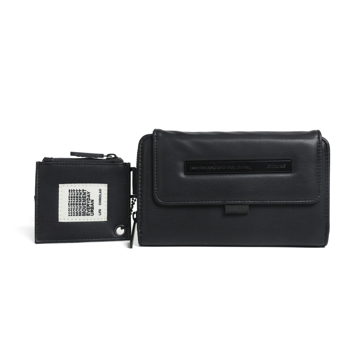 BILLETERA LARGA SLEEK CHIMOLA BLACK
