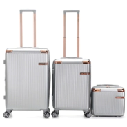 SET VALIJAS 20"/24" + BEAUTY SKORA BS AS ABS ALUMINIO