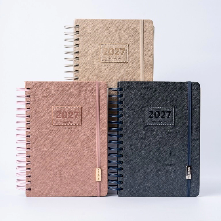 AGENDA 2027 FW DIARIA CON ESPIRAL 15X21 MINIMALISTA