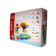 BLOQUES SOFT 151 PIEZAS CON STICKERS PHI PHI TOYS