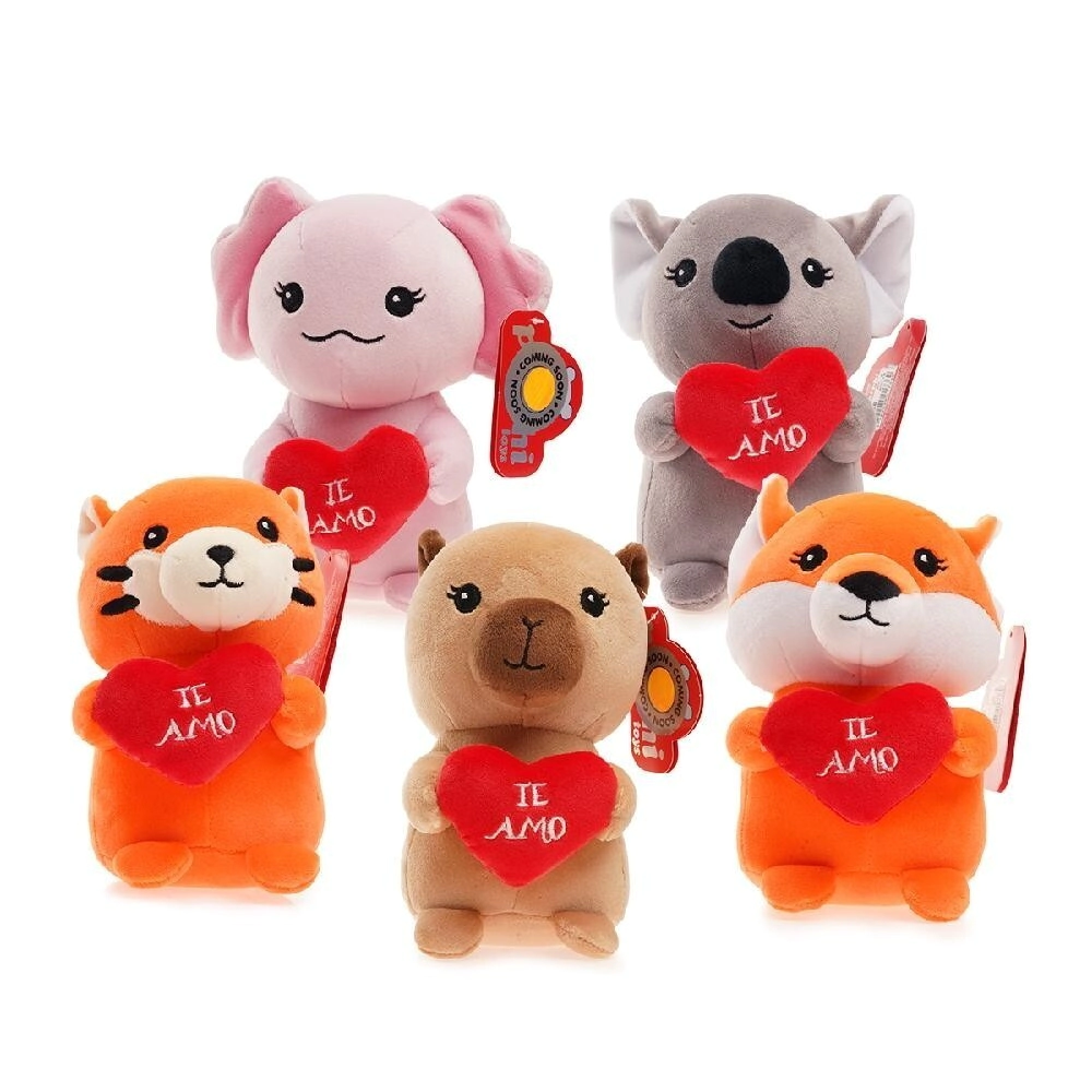PELUCHE ANIMALES CON CORAZON 18CM PHI PHI TOYS