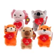 PELUCHE ANIMALES CON CORAZON 18CM PHI PHI TOYS