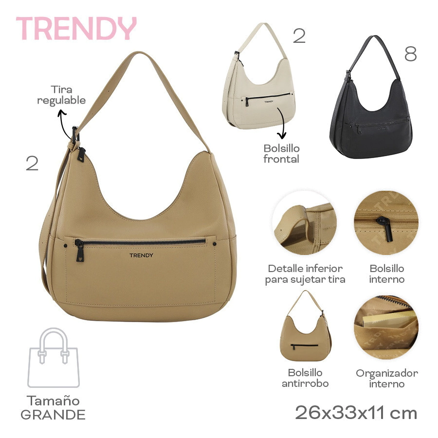 CARTERA TRENDY BLANCO