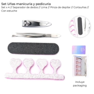 SET U&Ntilde;AS MANICURA Y PEDICURA X4 SKORA