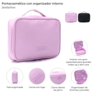 PORTACOSMETICO CON ORGANIZADOR INTERNO SKORA