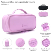 PORTACOSMETICO CON ORGANIZADOR INTERNO SKORA