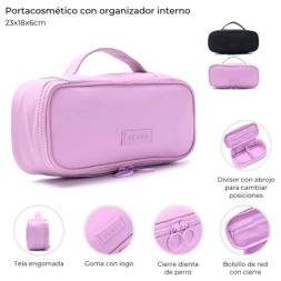 PORTACOSMETICO CON ORGANIZADOR INTERNO SKORA