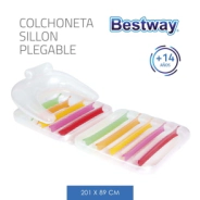 INFLABLE COLCHONETA SILLON PLEGABLE 201x89 CM BESTWAY (2119)