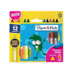 Crayons 12 ct Thick triangular Paper Mate