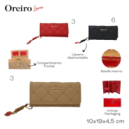 BILLETERA OREIRO LOVE ROJA