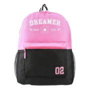 MOCHILA CLIO BAGCHERRY NEGRA CON ROSA