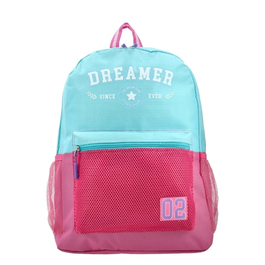 MOCHILA CLIO BAGCHERRY ROSA CON CELESTE