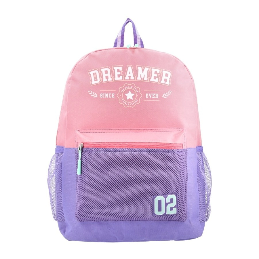 MOCHILA CLIO BAGCHERRY LILA CON ROSA