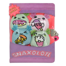 DIARIO PLUSH A5 RAYADO CON MINI PELUCHE CRESKO