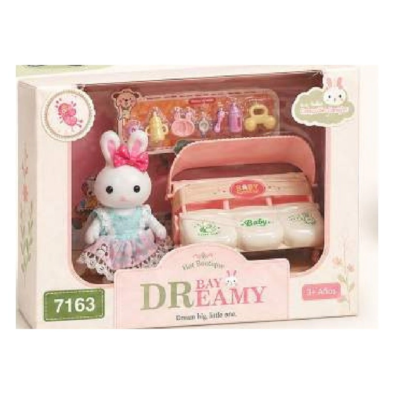 SET 1 CONEJITO CON ACCESORIOS (6703-1)