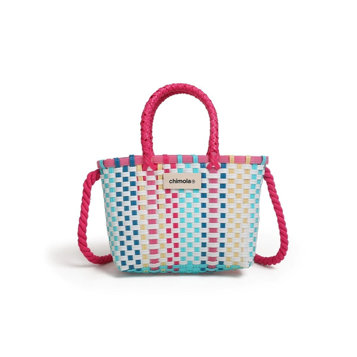 MINI BAG RAFFIA CHIMOLA WHITE