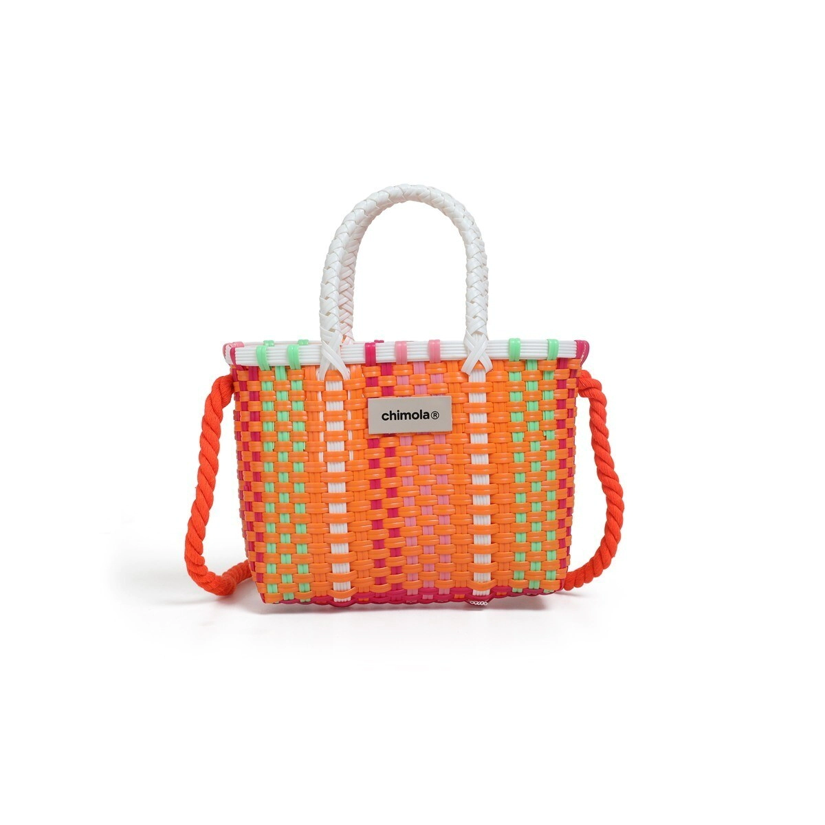 MINI BAG RAFFIA CHIMOLA ORANGE
