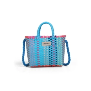 MINI BAG RAFFIA CHIMOLA BLUE