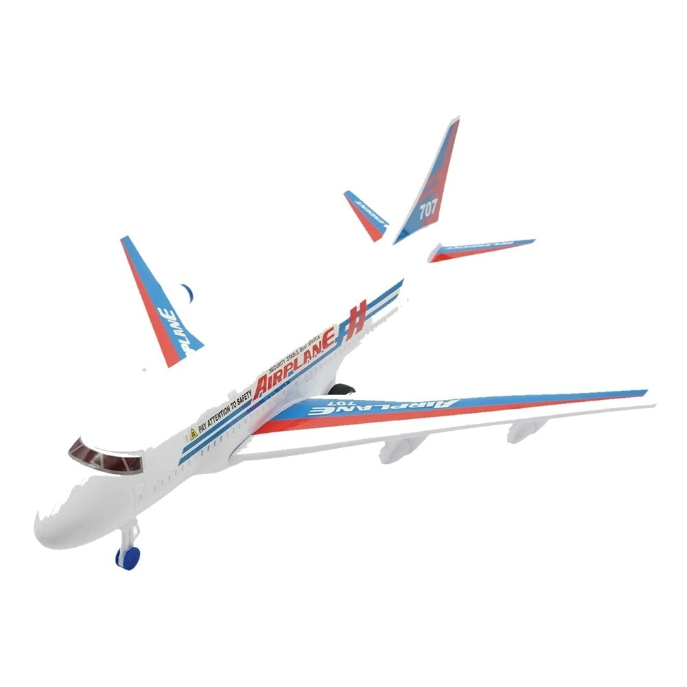 SUPER AVION DE PASAJEROS A FRICCION CON LUZ Y SONIDO