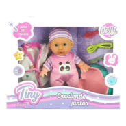 BEBOTE TINY CON ROPA EXTRA CON ACCESORIOS 22CM