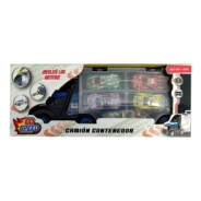 CAMION A FRICCION CON VEHICULOS