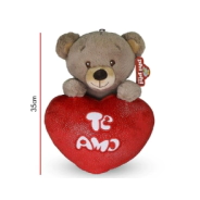PELUCHE OSO CON CORAZON 35CM PHI PHI TOYS