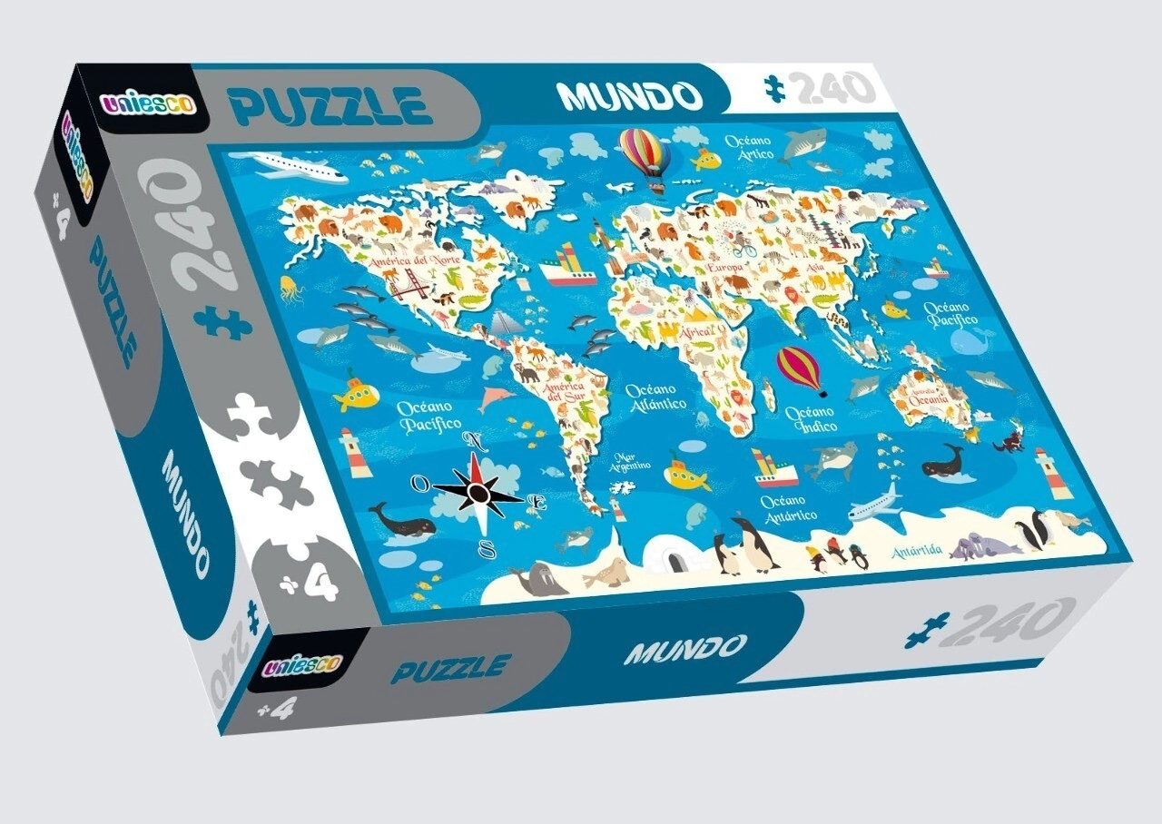 ROMPECABEZAS 240PZ DINOS/CITY/MUNDO SURTIDO UNIESCO