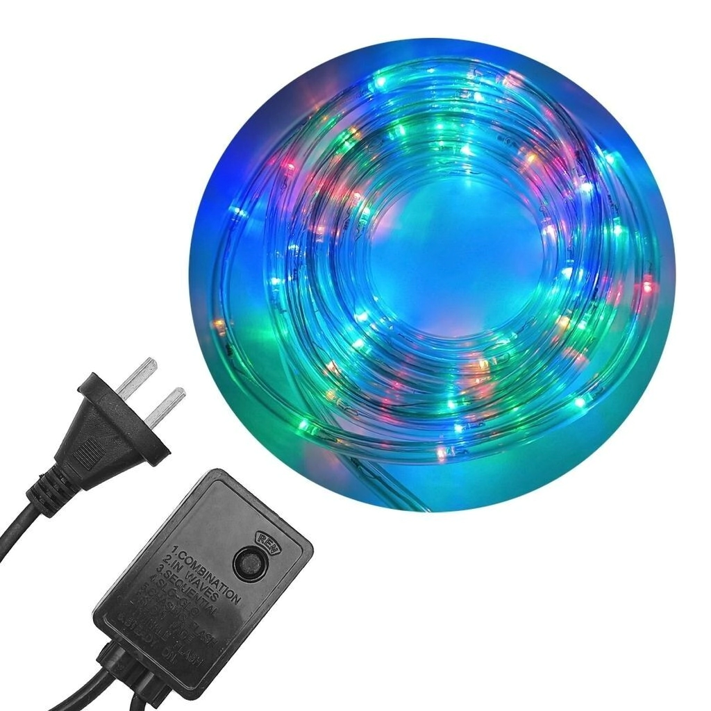 Manguera Led x 10 metros enchufe Multicolor