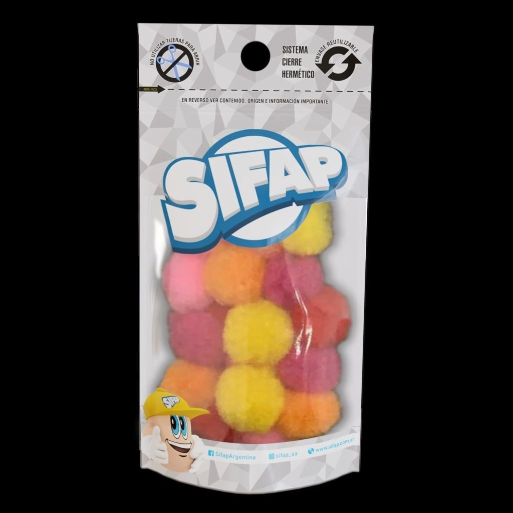 Pompones Sur Fluo x20