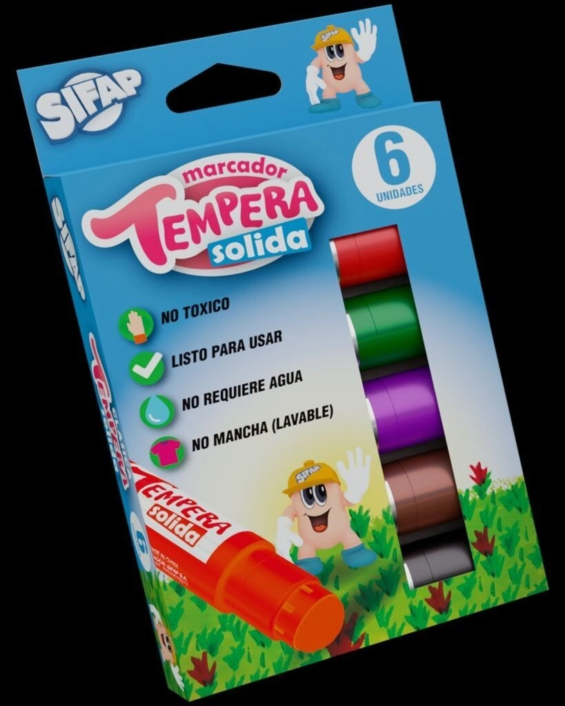 Tempera Solida Clas x6