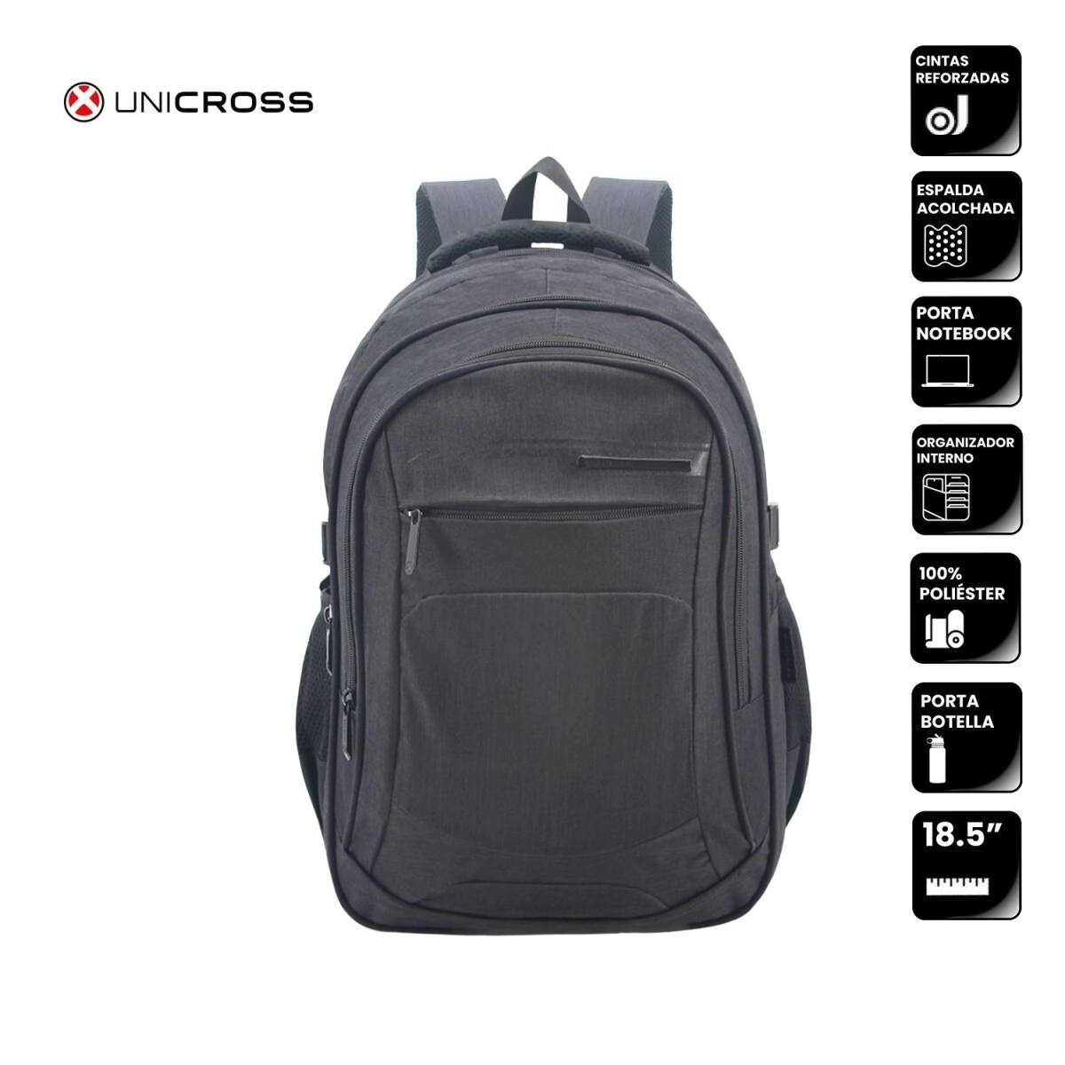 Mochila Unicross P/Notebook Negra