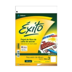 Rto Exito Dib N3 Carta Blanco x 8hj