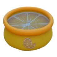 Pileta inflable deco naranja  3D 152x38cm