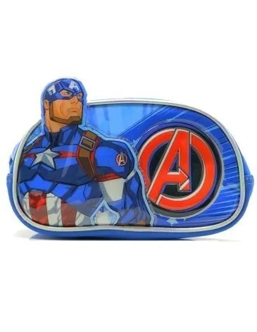 Cartuchera 3D 2 Cierres Capitan America