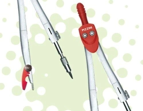 Compas Escolar metalico 125mm Adapt MinasPizzini