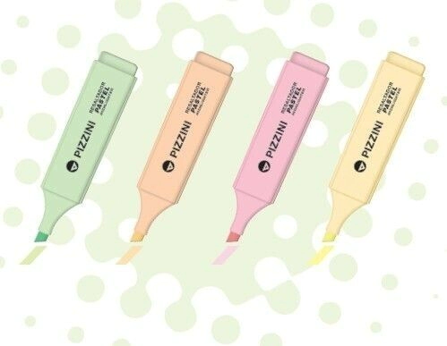 Resaltador Punta Biselada Rosa Pastel Pizzini