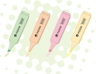 Resaltador Punta Biselada Rosa Pastel Pizzini