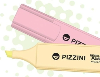 Resaltador Punta Biselada Rosa Pastel Pizzini